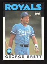 1986 Topps Baseball George Brett #300 Kansas City Royals