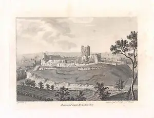 Antique Engraved Print 1786 - Richmond Castle, Yorkshire, Francis Grose, Pl2 - Picture 1 of 1