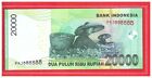 PKJ 888888 2016 ( 2004 ) Indonesia 20000 Rupiah Nata Solid PKJ 888888 UNC