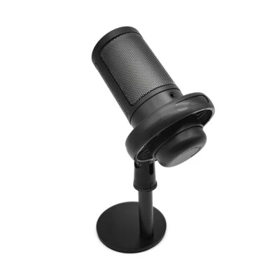 80dB Microphone Stream Condenser Podcast Mic RGB Light Effect White / Black - Image 1 of 4