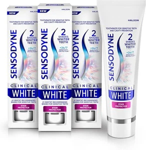 Clinical White Toothpaste Clinically Proven Whitening for Sensitive Teeth, Stain - Picture 1 of 7