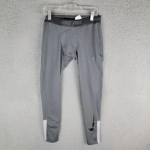 Nike Pro Tights Boys XL Gray Graphic Compression Dri-Fit Training 939576-021 - Picture 1 of 11