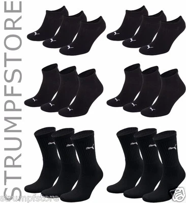Puma Socken 9 12 15 18 Paar Sneaker Quarter  Sportsocken Tennis Freizeitsocken  - Bild 1 von 4