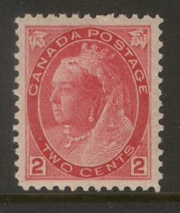 CANADA 77 1899 2c CARMINE QUEEN VICTORIA NUMERAL ABNC OTTAWA ISSUE MPH VF CV$90 - Picture 1 of 2