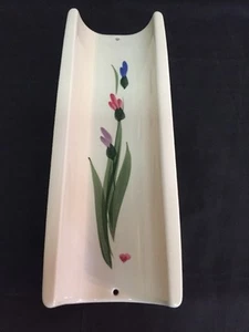 Dekorative Ton Design Keramik handbemalt Floral geschwungen Wandleuchte 14"x5,5" - Bild 1 von 7