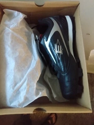 Botines bajos de fútbol Easton Redline II para hombre zapatos negros plateados NUEVOS M33488 Foto 1 de 4