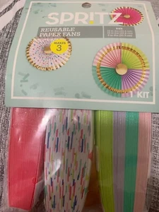 3ct Bright Paper Fan - Spritz Brand New - Picture 1 of 3