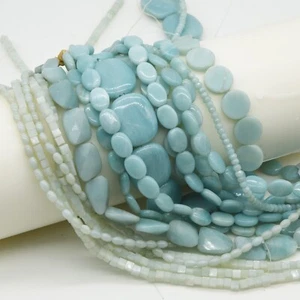 Hermosas cuentas con forma de diseño de amazonita verde elige tamaños formas 16 pulgadas. larga OFERTA - Imagen 1 de 10