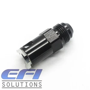 EFI Fuel Fitting Quick Connect 3/8 ID Tube To Male AN8 (Black) 808-03BLK - Bild 1 von 1
