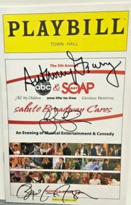 ABC Playbill Broadway Cares GH AMC OLTL Signed 3 actors A.Geary Playbill 3/9/09 - Picture 1 of 4