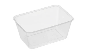 500pcs Reusable Takeaway Food Rectangular Plastic Containers & Lid - Picture 1 of 15