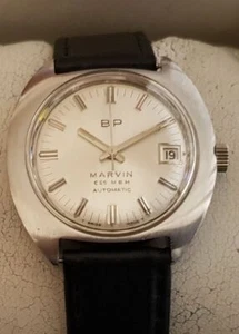 Vintage Automatic Armbanduhr Marvin BP in Edelstahl – Cal. 784-2 – mit Datum - Picture 1 of 11