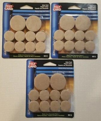 SHEPHERD HARDWARE Shepherd #9913 - Felt Gard Value Pack- 60 Pcs Heavy duty felt pads FREE SHIPPING