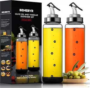 Durable Olive Oil Dispenser Bottles – 17 oz, Shatter Resistant & Stylish Design - Picture 1 of 9