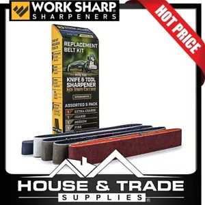 Work Sharp Replacement Belt Kit 5 Piece Assorted Sizes Suits WSKTS WSSAKO81113 - Picture 1 of 4