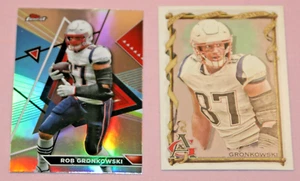 ROB GRONKOWSKI (2) 2023 TOPPS COMPOSITE FINEST REFRACTOR & A&G #213&419 PATRIOTS - Picture 1 of 1
