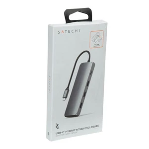 Satechi USB Type-C Hybrid Multi-Port Adapter with SSD Enclosure Space Gray - Picture 1 of 7
