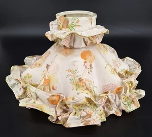 Vintage Clip On Bulb Style Lamp Shade Holly Hobbie Style Ruffles Girly - Picture 1 of 13