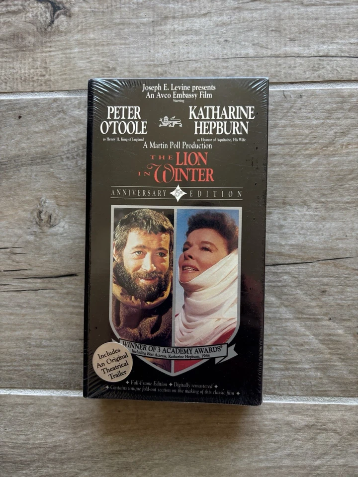 The Lion in Winter (VHS NEW Sealed Watermarks) Katharine Hepburn Peter O'Toole - Image 1 of 3