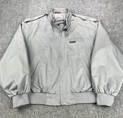 Chaqueta De Colección Solo Miembros Para Hombre Grande Gris Bomber Racer Foto 1 de 4