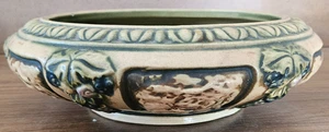 Jarrón florentino de cerámica artística Roseville de la década de 1920 con bombilla baja de 10" EXCELENTE - Imagen 1 de 9