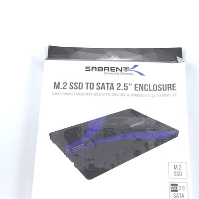 Sabrent M.2 Sata Ssd To 2.5 Inch Sata Iii Aluminum Enclosure Adapter  - Image 1 of 4