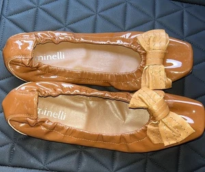 Ballerine Minelli Italy marrone vernice fiocco marrone - 37 - Foto 1 di 6