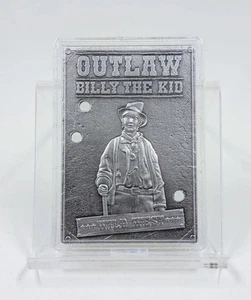 2023 Billy The Kid Wild West Outlaw 1oz Fine Silver Bar Box/COA - Bild 1 von 5