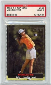 2004 Si for Kids MICHELLE WIE #391 RC Rookie PSA 9 - Picture 1 of 2
