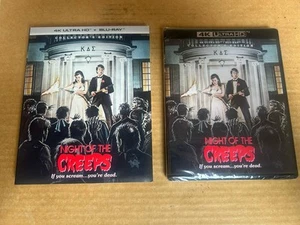 NIGHT OF THE CREEPS 4K UHD Blu Ray US Import Scream Factory NEW & SEALED + Slip - Picture 1 of 3