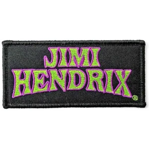 JIMI HENDRIX GREEN LOGO WOVEN SEW PATCH OFFICIALLY LICENSED ITEM - Picture 1 of 5
