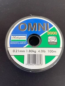 Shakespeare Omni 3000 Monofilament Fishing Line 4lb 100m - Picture 1 of 1