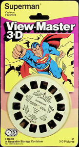 SUPERMAN Cartoon Favorites DC COMICS 3d View-Master 3 Reel Packet NEW SEALED