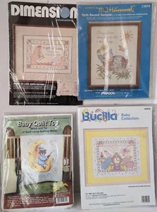 Kits de bordado estampados para bebés: recuerdo de nacimiento o edredón a tu elección - Imagen 1 de 5