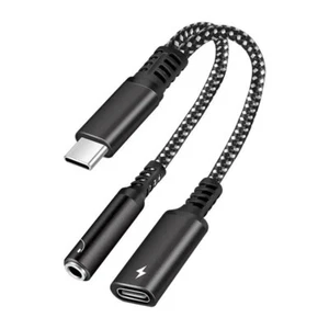 60W Adaptateur 2 en 1 Type C + 3,5mm Écouteurs pour Samsung Galaxy, iPhone 16/15 - Zdjęcie 1 z 4