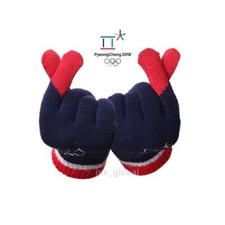 2018 Pyeongchang Winter Olympics Product Finger Heart Gloves Navy Size M