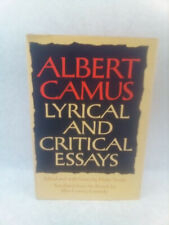Lyrical and Critical Essays Albert Camus Nobel Prize HCDJ 1969 2nd Printing