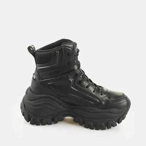 Botas de invierno Buffalo Lola Lace UP Mid para mujer (negras) - Imagen 1 de 6