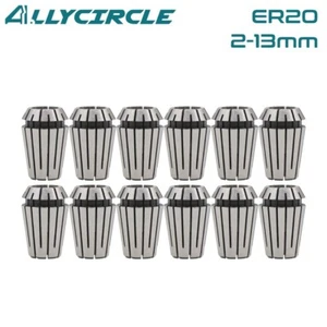 12PCS ER20 Spring Collets Chucks 2MM-13MM High Precision for CNC Router - Picture 1 of 8