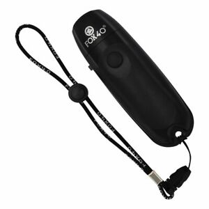 Fox 40 Electronic 3-Tone Whistle with Wrist Lanyard & 9 Volt Battery - BLACK