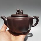 Yixing Zisha Clay Teapot Multi petal Lion Zun Pot Jinding trademark 360ml a261