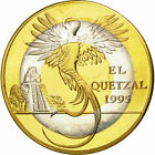 [#550003] Coin, Guatemala, 10 Quetzales, 1995, Tower, MS, Tri-Metallic, KM:2c.2