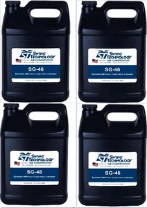 ROTARY SCREW FULL SYNTHETIC 6000 HOUR COMPRESSOR OIL SG-46 – 4 GALLON CASE - Picture 1 of 4