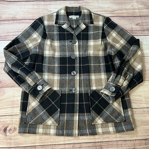 Pendleton Heritage Women’s Small Limited Edition Brown 100% Wool Plaid VTG EUC - Picture 1 of 8