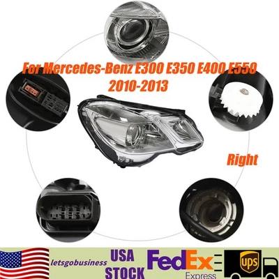 2010-2013 Mercedes-Benz E300 E350 E400 E550 HID Headlight Right Side Passenger - Image 1 of 4