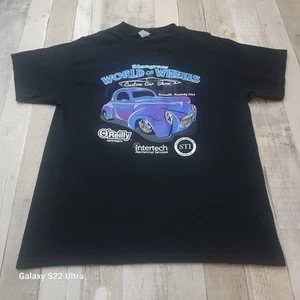 Bluegrass World Of Wheels Custom Car Show T-shirt Men's Large - Picture 1 of 6