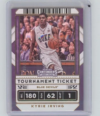 2020–21 Contenders драфт медиаторы — турнирный билет Кайри Ирвинга No11 /49 Duke RC - Изображение 1 из 2