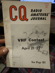 April 1956 CQ Radio Amateurs Journal Magazine Ham Tubes Transmitter Amplifiers - Picture 1 of 9