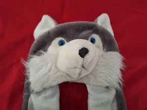 Childs Hat Scarf Mittens in One Raccoon Fun Services Boys Girls - Picture 1 of 4