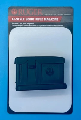 Cargador Ruger AI 3 Rondas 308 WIN AICS Estilo Gunsite Scout Precision GEN 2 90560 Foto 1 de 4